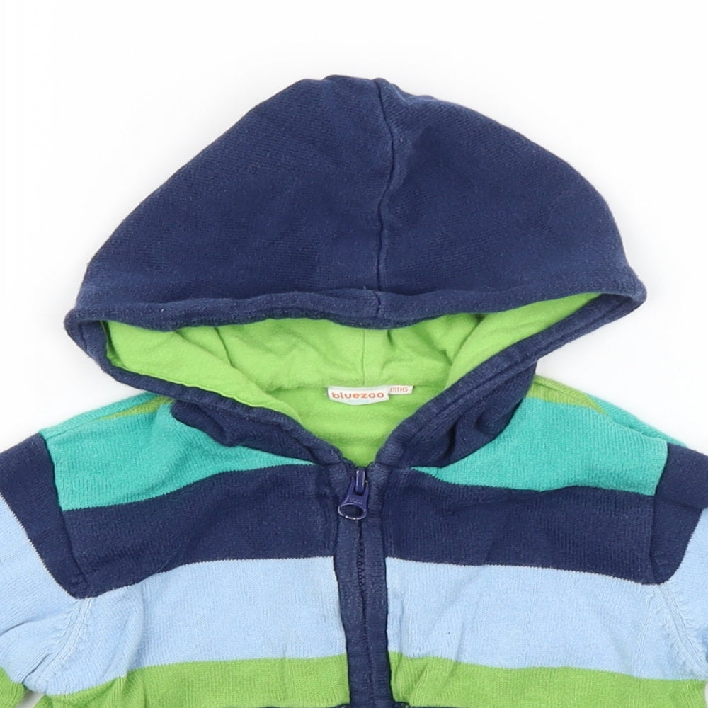 Blue Zoo Baby Blue Striped  Basic Jacket Jacket Size 9-12 Months