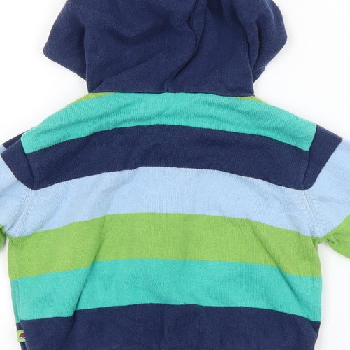 Blue Zoo Baby Blue Striped  Basic Jacket Jacket Size 9-12 Months