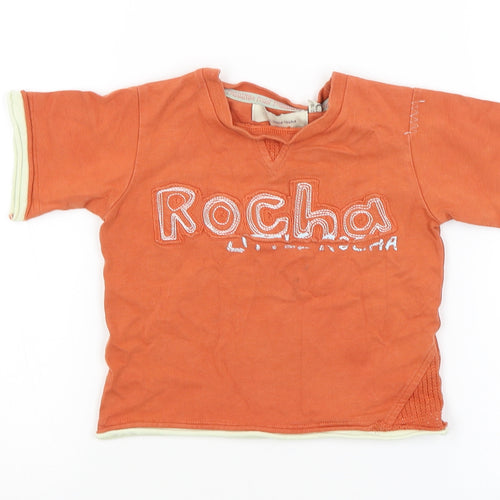 Rocha Little Rocha Baby Orange   Basic T-Shirt Size 12-18 Months