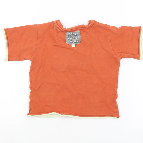 Rocha Little Rocha Baby Orange   Basic T-Shirt Size 12-18 Months