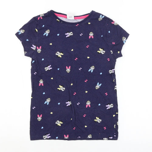 Disney Girls Purple Spotted  Top Pyjama Top Size 8-9 Years