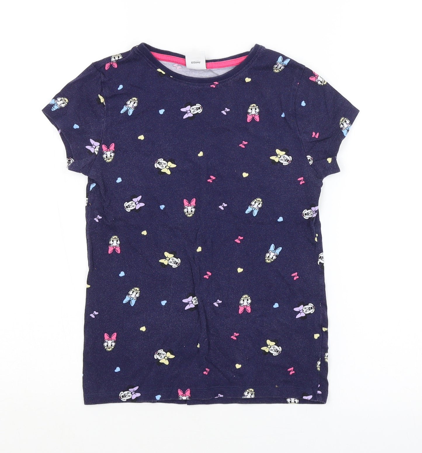 Disney Girls Purple Spotted  Top Pyjama Top Size 8-9 Years