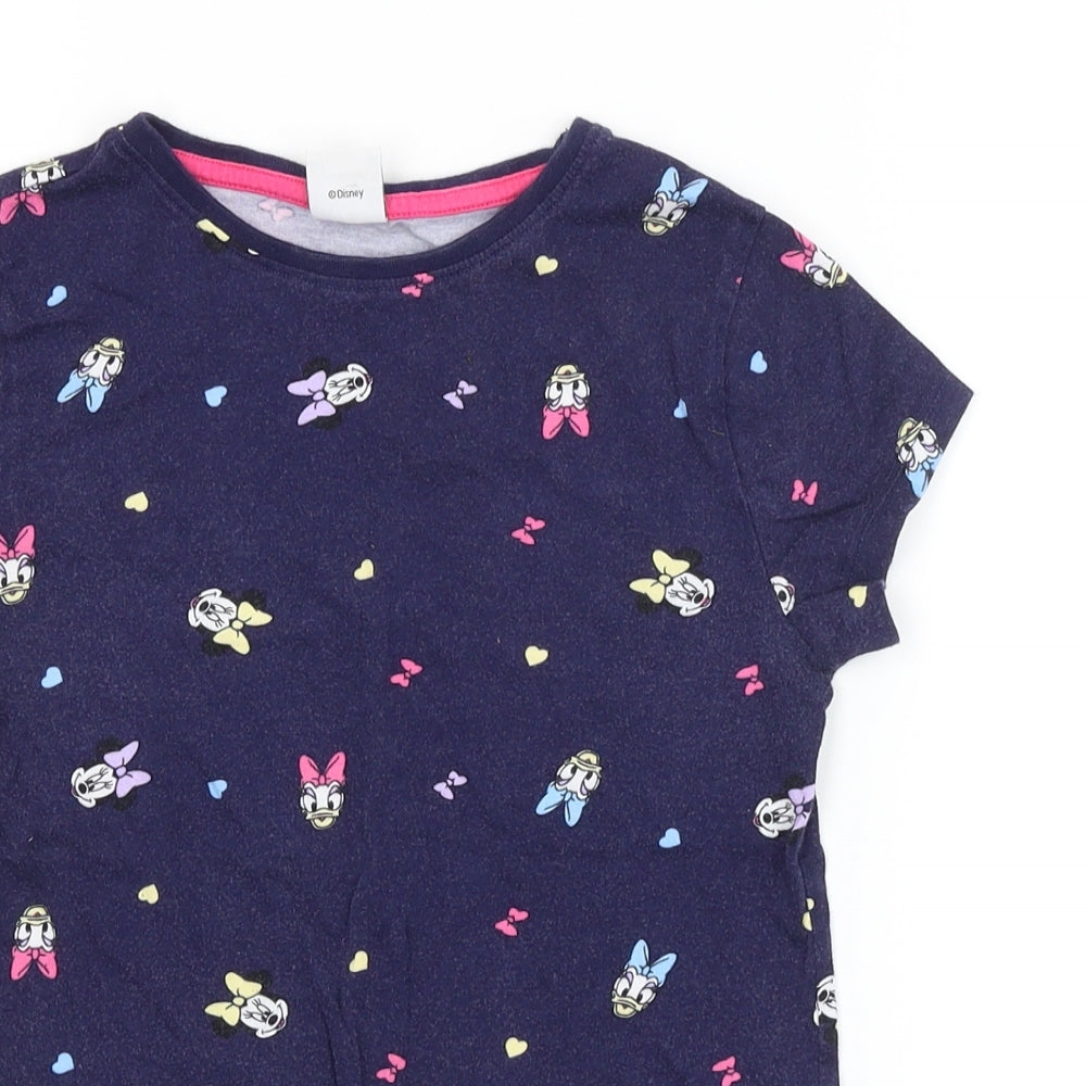 Disney Girls Purple Spotted  Top Pyjama Top Size 8-9 Years