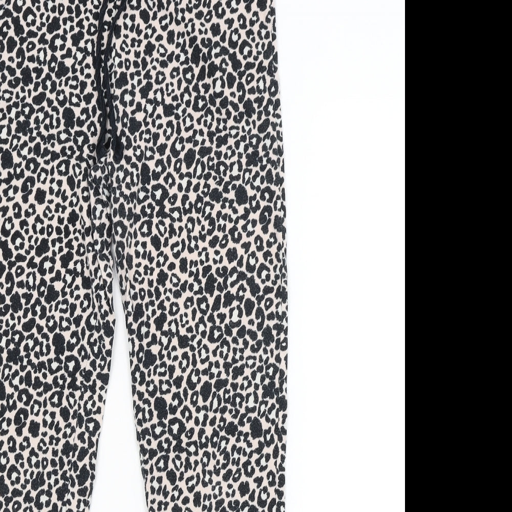 George Womens Pink Animal Print   Pyjama Pants Size 12