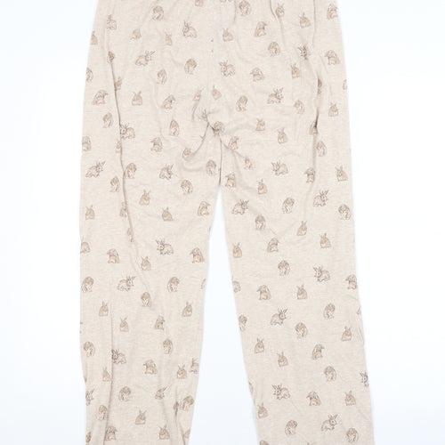Primark Womens Brown Animal Print   Pyjama Pants Size 10