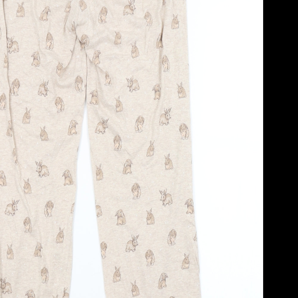 Primark Womens Brown Animal Print   Pyjama Pants Size 10