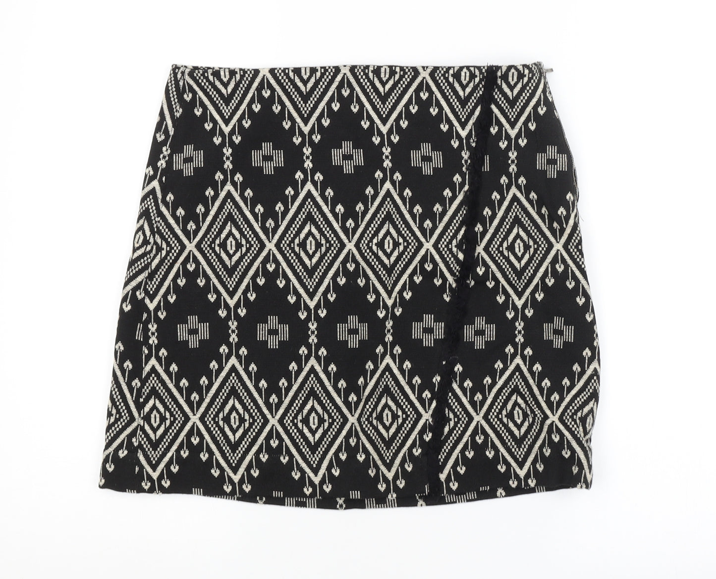 Camayeu Womens Black Argyle/Diamond  Straight & Pencil Skirt