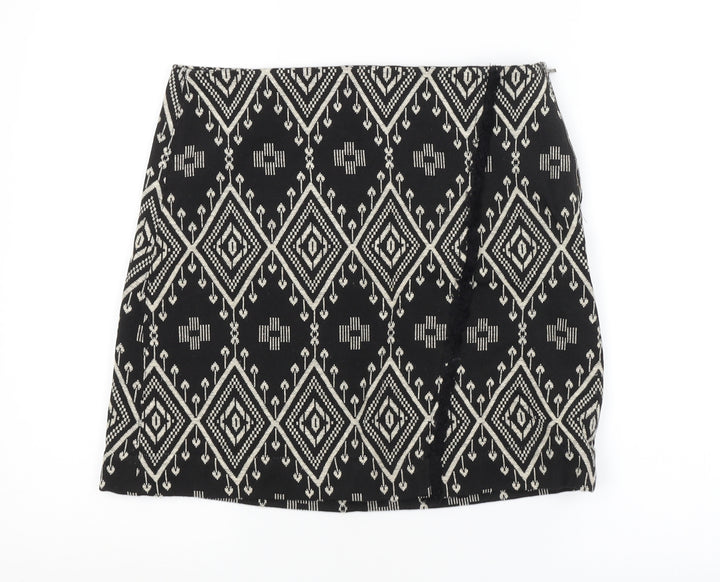 Camayeu Womens Black Argyle/Diamond  Straight & Pencil Skirt