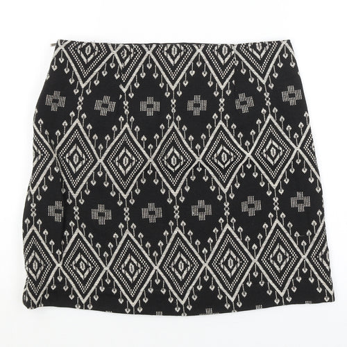 Camayeu Womens Black Argyle/Diamond  Straight & Pencil Skirt