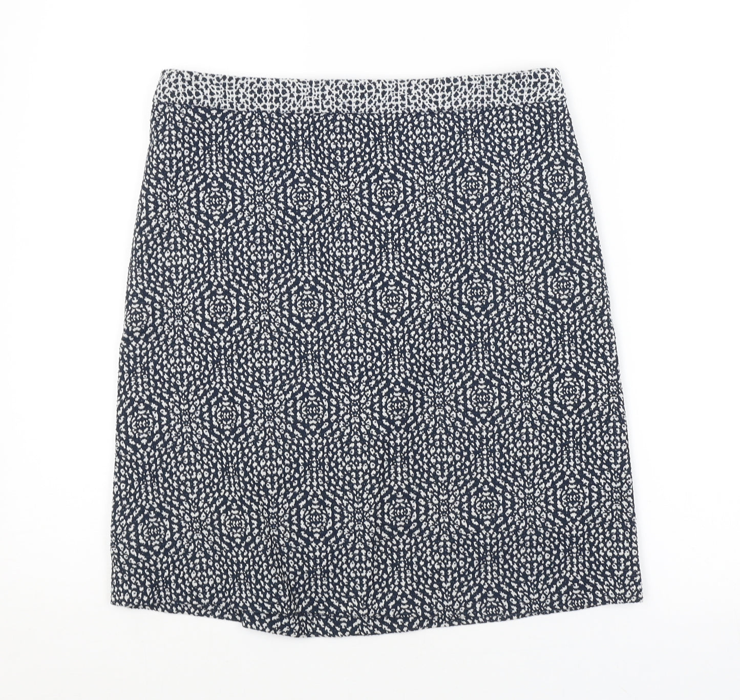 Monsoon Womens Blue Argyle/Diamond  Straight & Pencil Skirt Size 8