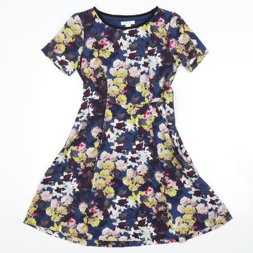 Monsoon Womens Multicoloured Floral  A-Line  Size 8