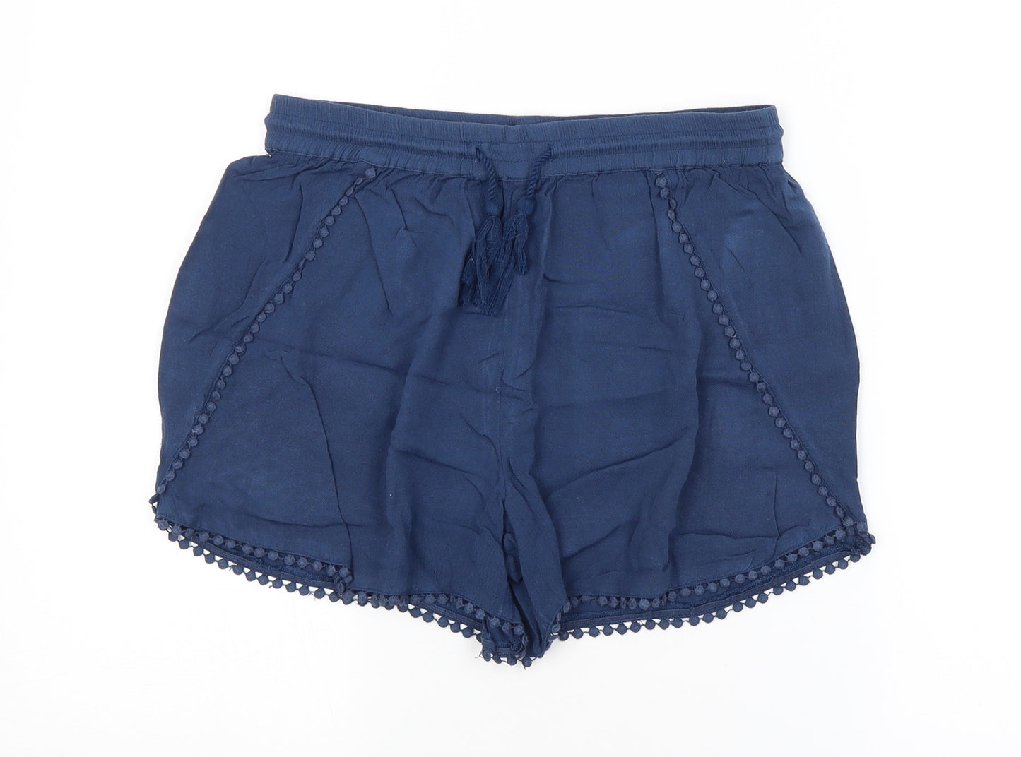 F&F Girls Blue   Hot Pants Shorts Size 13-14 Years