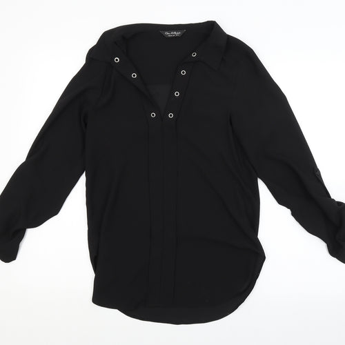 Miss Selfridge Womens Black   Basic Blouse Size 6