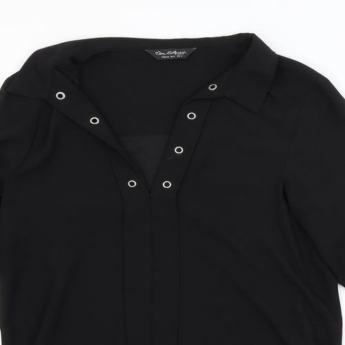 Miss Selfridge Womens Black   Basic Blouse Size 6
