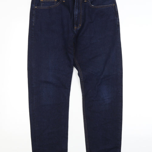 M&S Womens Blue   Tapered Jeans Size 32 in L29 in