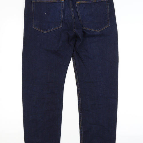 M&S Womens Blue   Tapered Jeans Size 32 in L29 in