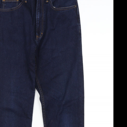 M&S Womens Blue   Tapered Jeans Size 32 in L29 in
