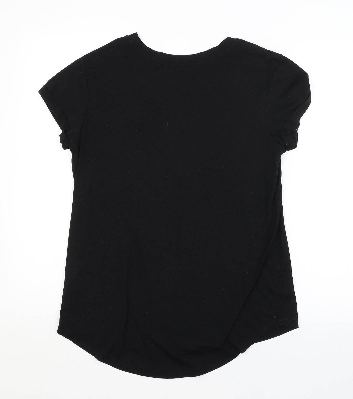 Peacocks Womens Black   Basic T-Shirt Size 8