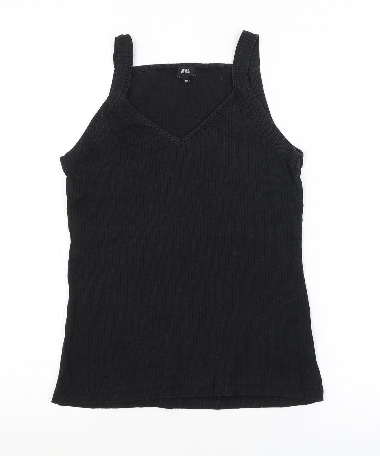 River Island Womens Black   Basic Tank Size 10