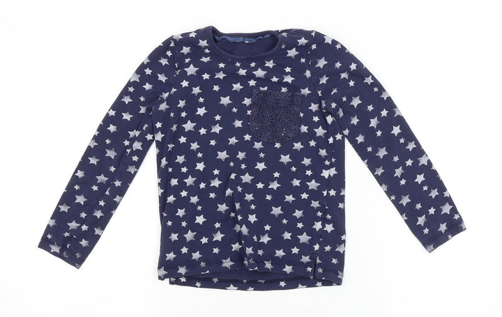 George Girls Blue Argyle/Diamond Pyjama Top Size 4-5 Years