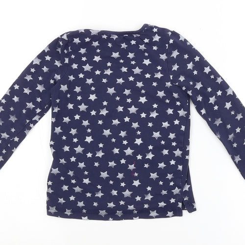 George Girls Blue Argyle/Diamond   Pyjama Top Size 4-5 Years