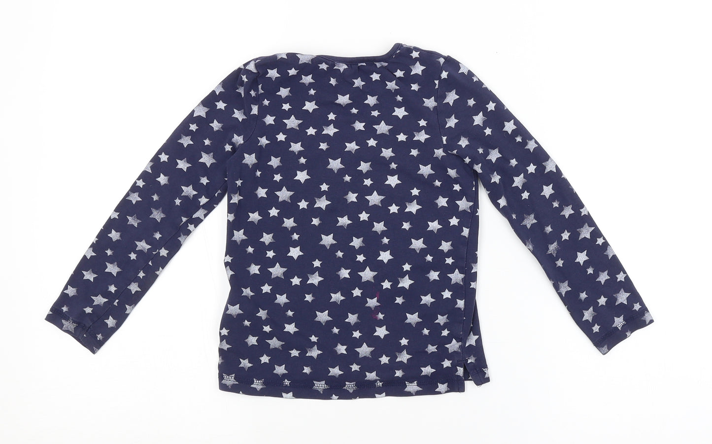 George Girls Blue Argyle/Diamond   Pyjama Top Size 4-5 Years