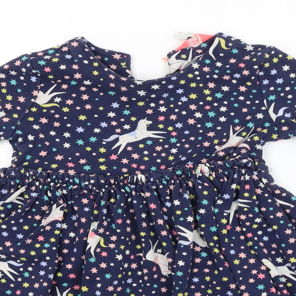 Joules Girls Blue Argyle/Diamond  A-Line  Size 4 Years