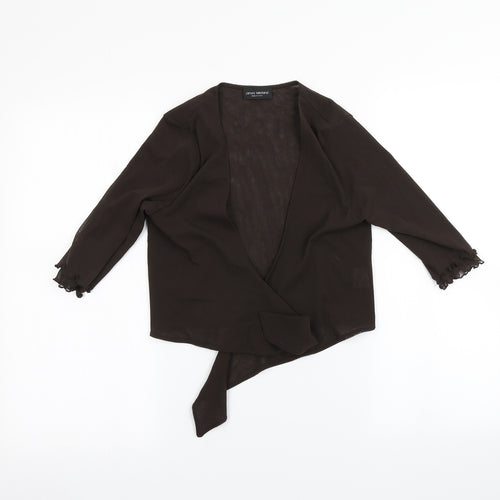 James Lakeland Womens Brown   Basic Blouse Size 10