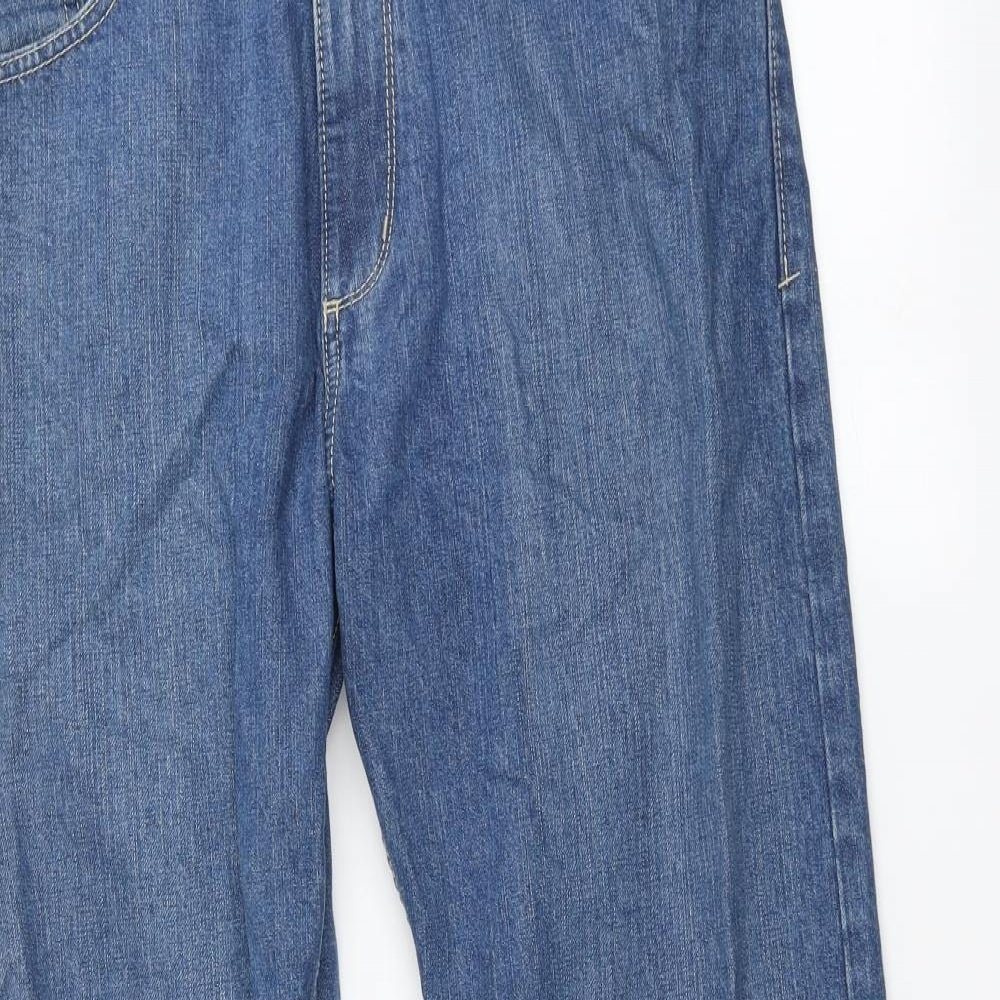 Marks and Spencer Mens Blue   Straight Jeans Size 32 in L29 in