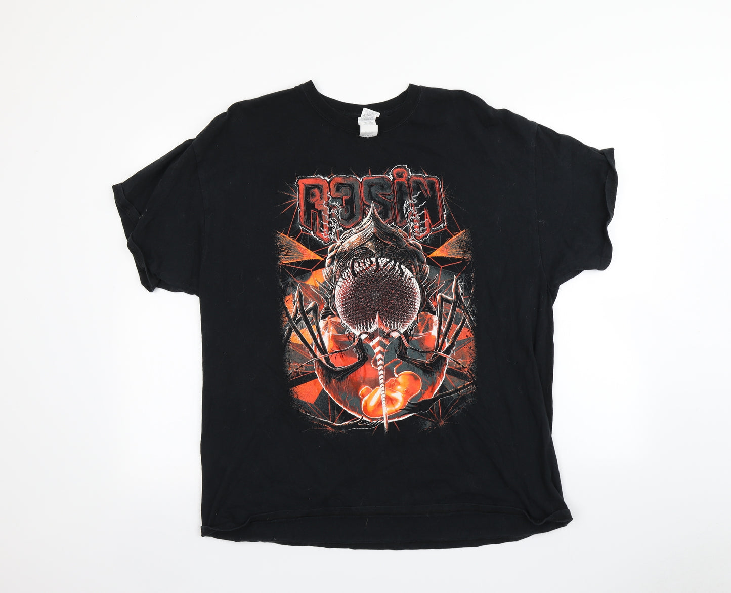 Gildan Mens Black    T-Shirt Size XL