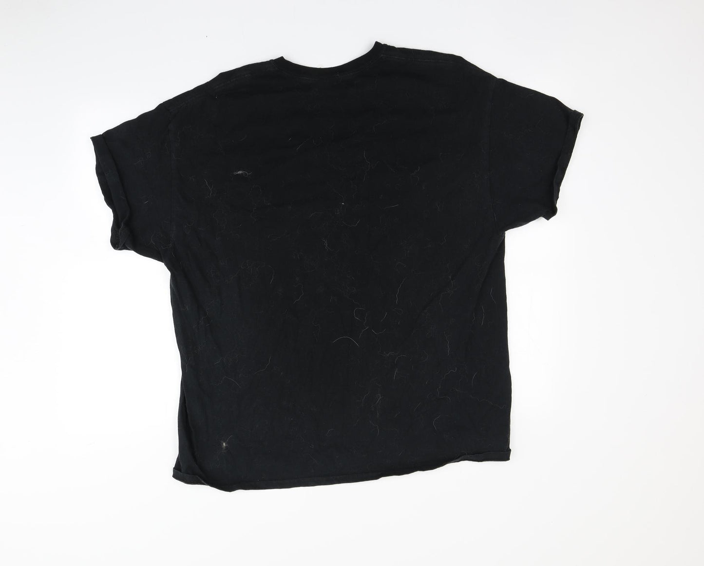 Gildan Mens Black    T-Shirt Size XL