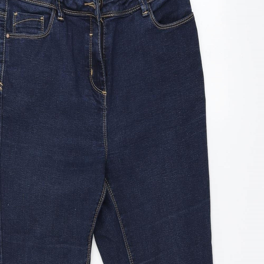 BHS Womens Blue   Straight Jeans Size 12 L27 in