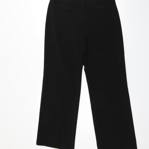 Mia Moda Womens Black   Trousers  Size 12 L29 in