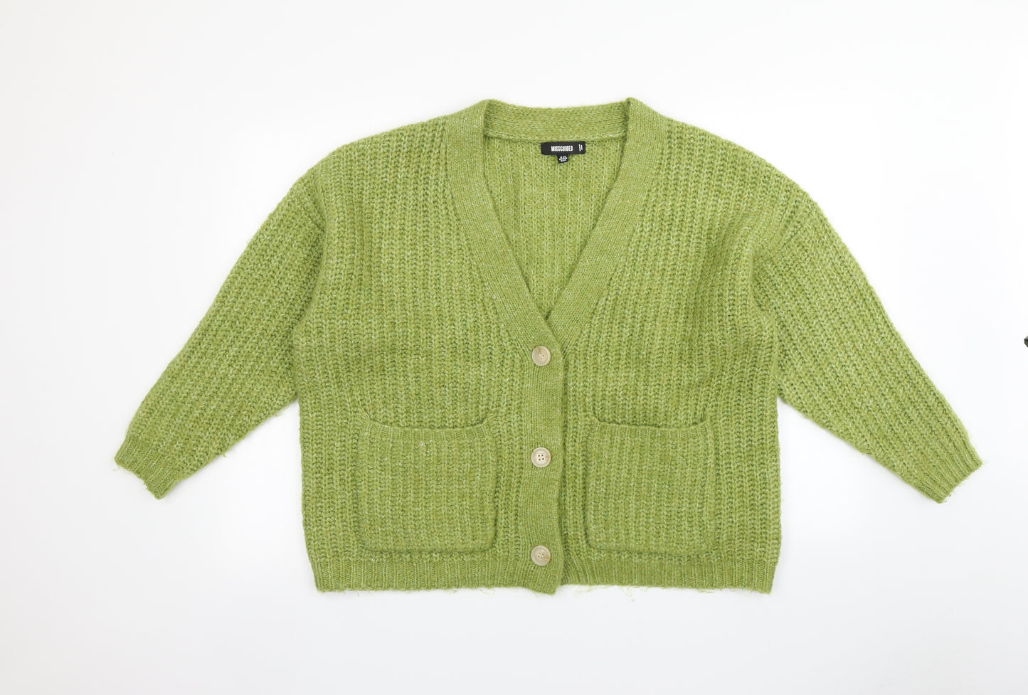 Missguided Womens Green   Cardigan Jumper Size 6