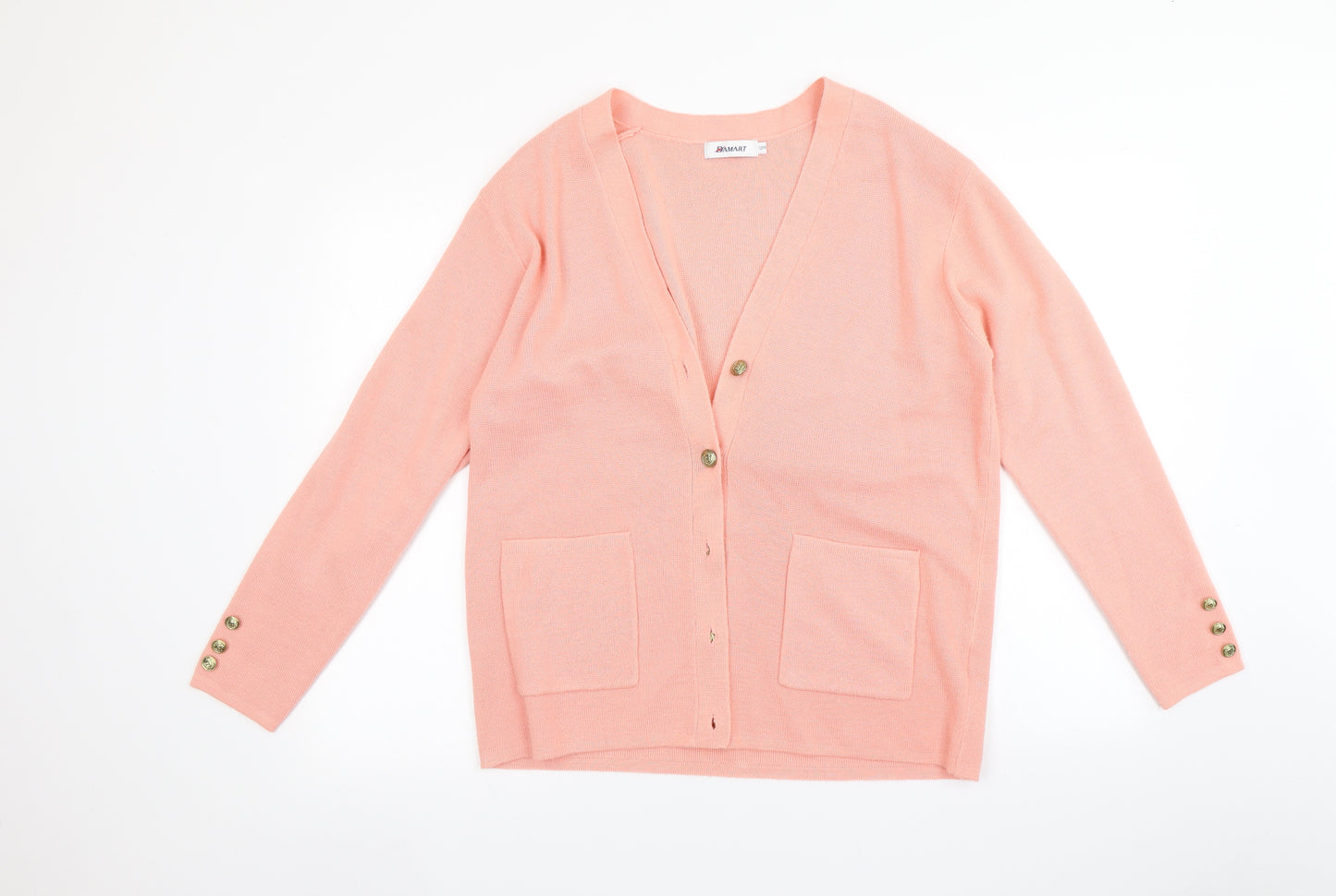 Damart Womens Pink   Cardigan Jumper Size 12