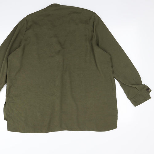 Matalan Womens Green   Basic Button-Up Size 16