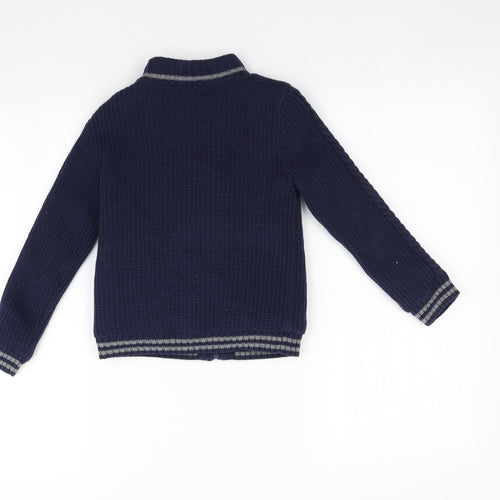 E of M Boys Blue   Full Zip Sweatshirt Size 5-6 Years