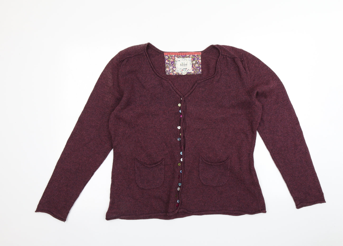 Mistral Womens Purple   Cardigan Jumper Size 18