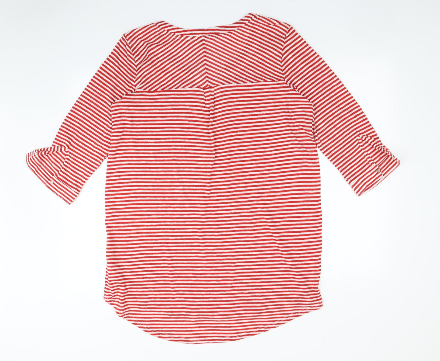 NEXT Womens Red Striped  Basic T-Shirt Size 18