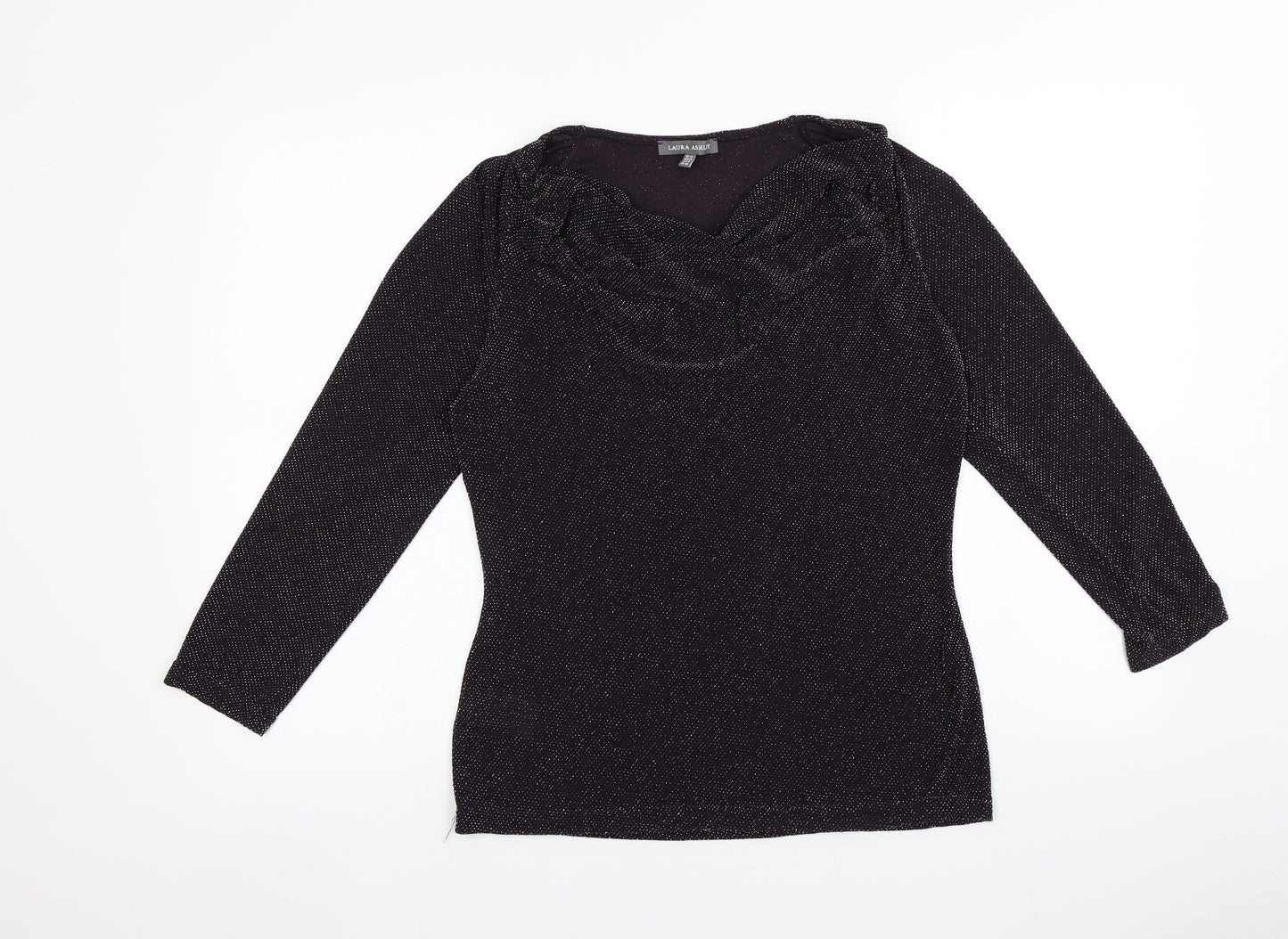 Laura Ashley Womens Purple   Basic T-Shirt Size 12