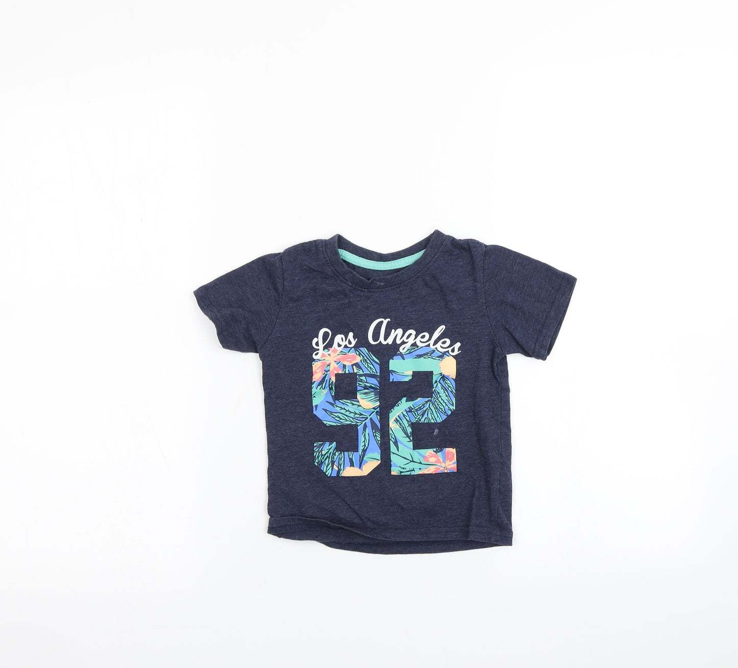 Primark Boys Blue   Basic T-Shirt Size 2-3 Years