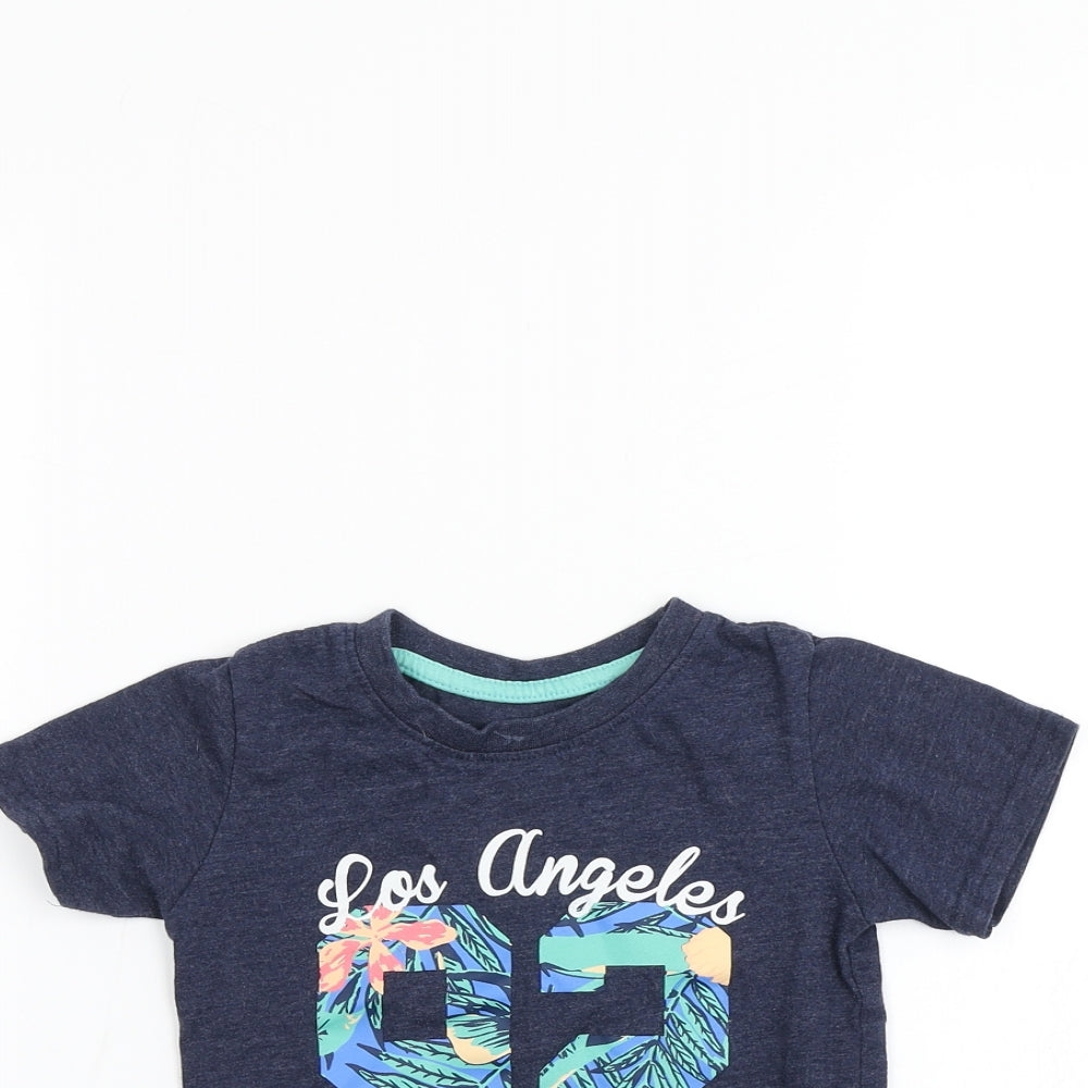 Primark Boys Blue   Basic T-Shirt Size 2-3 Years