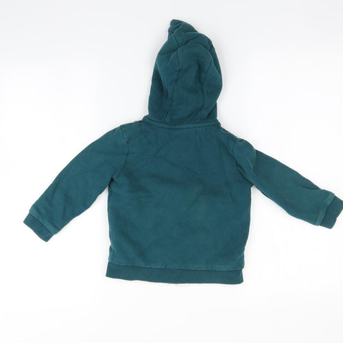 John Lewis Boys Blue   Full Zip Hoodie Size 4 Years