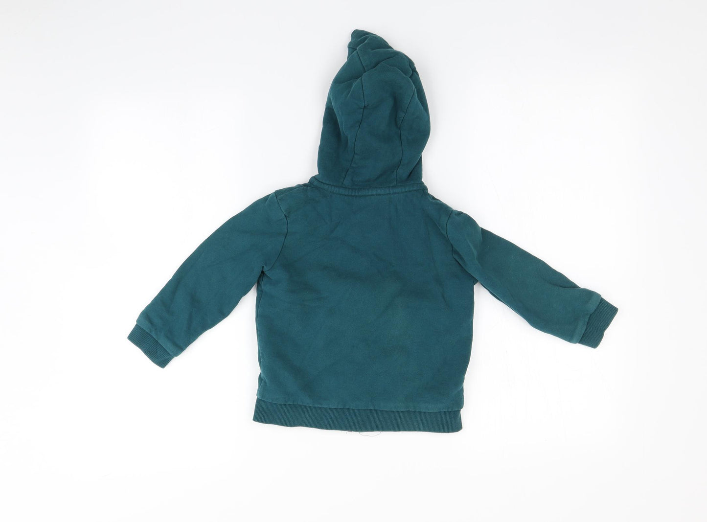 John Lewis Boys Blue   Full Zip Hoodie Size 4 Years