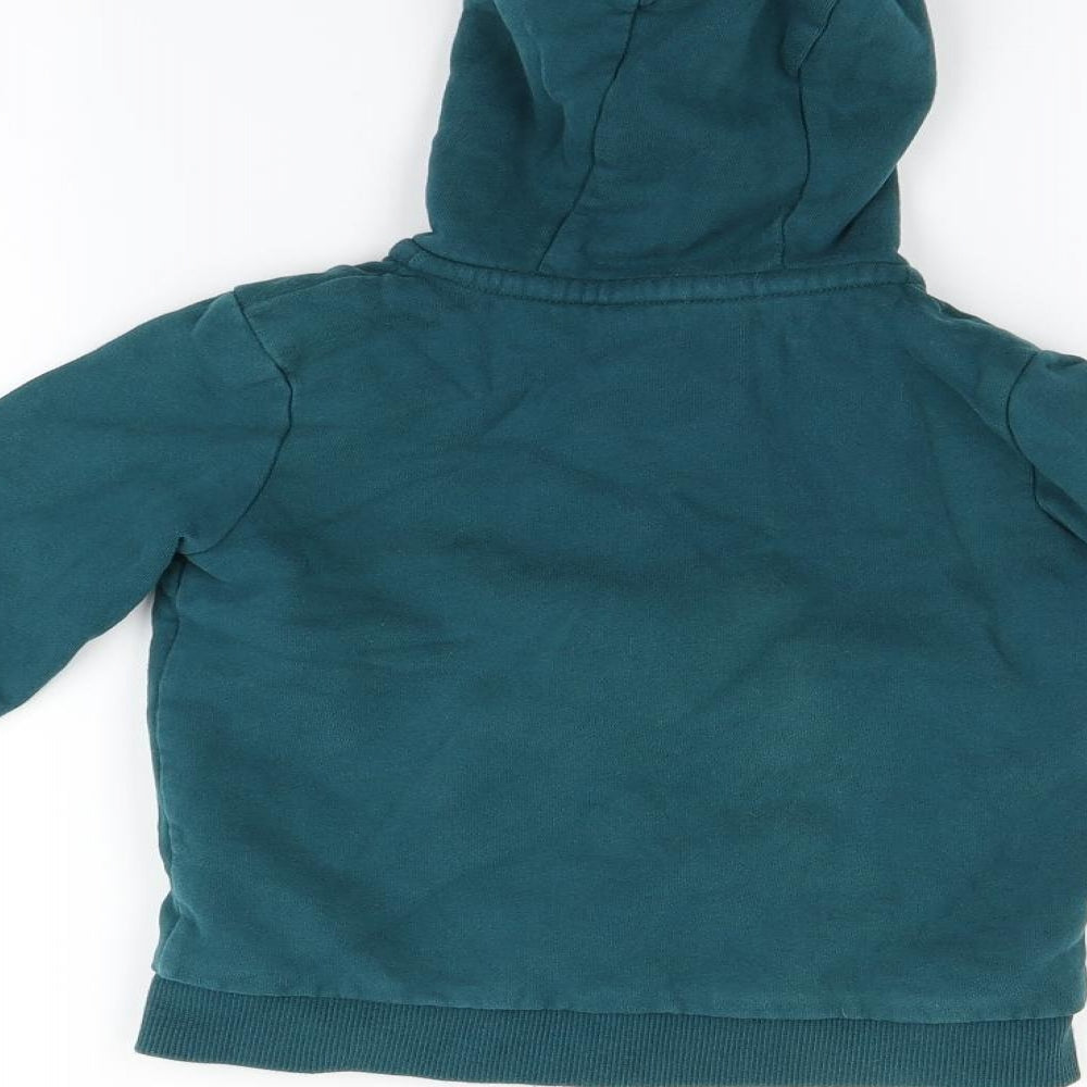 John Lewis Boys Blue   Full Zip Hoodie Size 4 Years