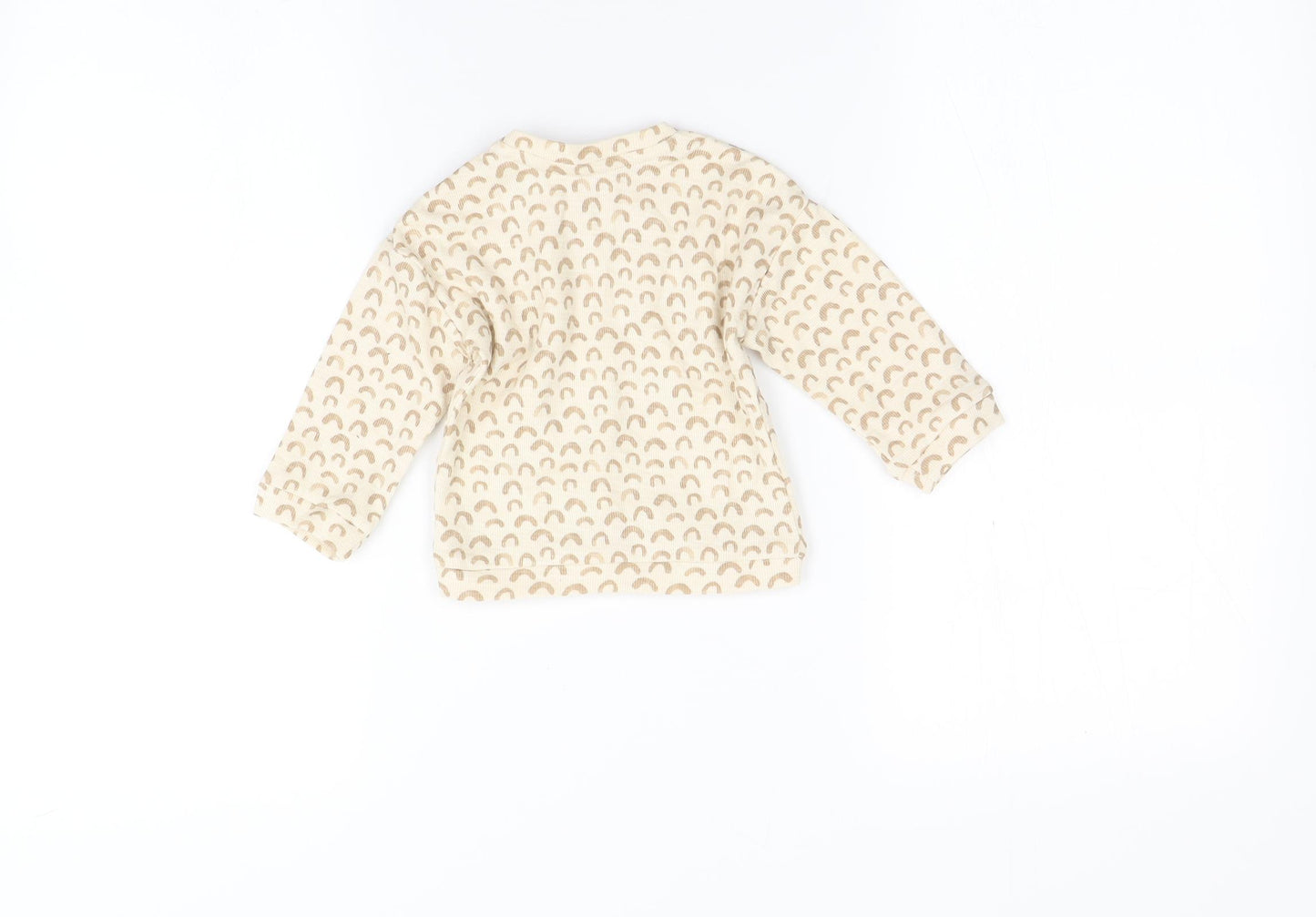 George Baby Beige Animal Print   Pyjama Top Size 3-6 Months