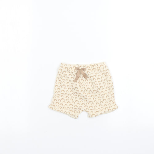 George Baby Beige   Cropped Trousers Size 3-6 Months
