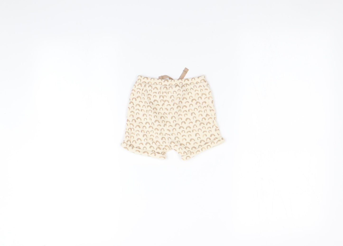 George Baby Beige   Cropped Trousers Size 3-6 Months