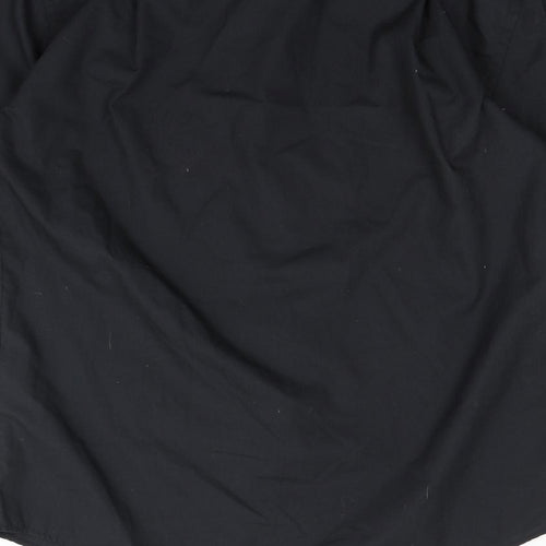 Peter England Mens Black    Button-Up Size 15.5