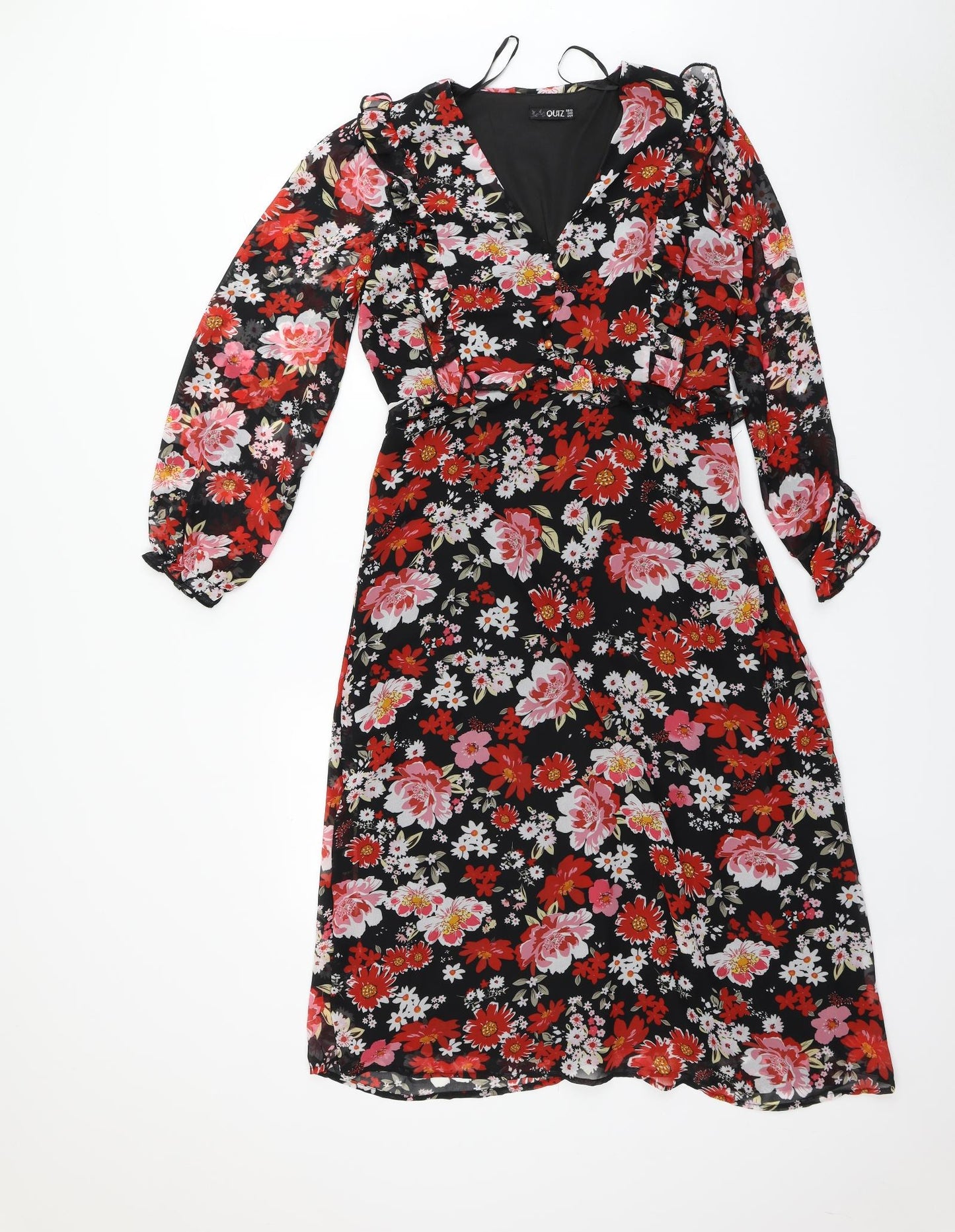 Quiz Womens Multicoloured Floral  A-Line  Size 12